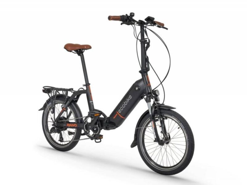 Składany rower elektryczny Ecobike Rhino koła 20", rama 15" czarny