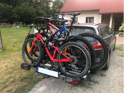 Bagażnik platforma na 3 rowery PROUSER Diamant FG3 Silver | składany