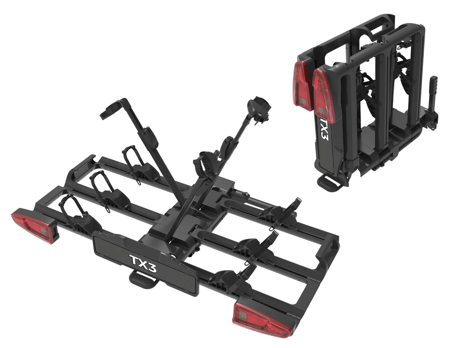 Bagażnik rowerowy na hak Spinder TX3 LED, na 3 rowery
